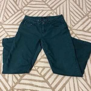 Prana Women's Straight Leg Fleece Lined Jeans in Deep Teal